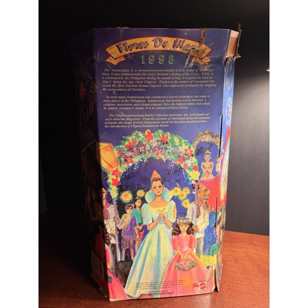 Flores De Mayo Barbie. RARE Reyna Esperanza. Vintage 1998  NIB